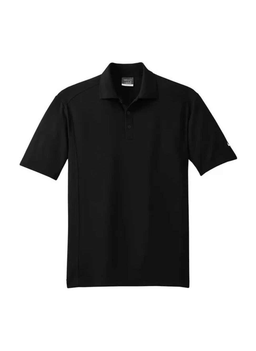 Nike Golf Tech Basic Dri-FIT Solid Black Polo Men’s Size: Medium